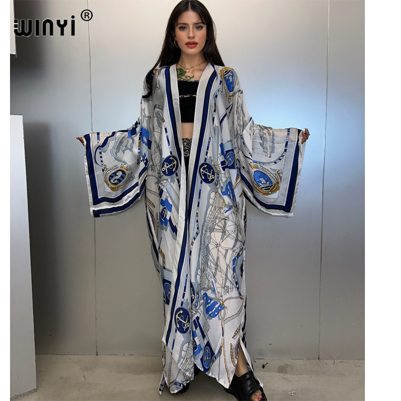 Cover Up Kaftan - WINYI Kimono Musim Panas Kaftan Pakaian