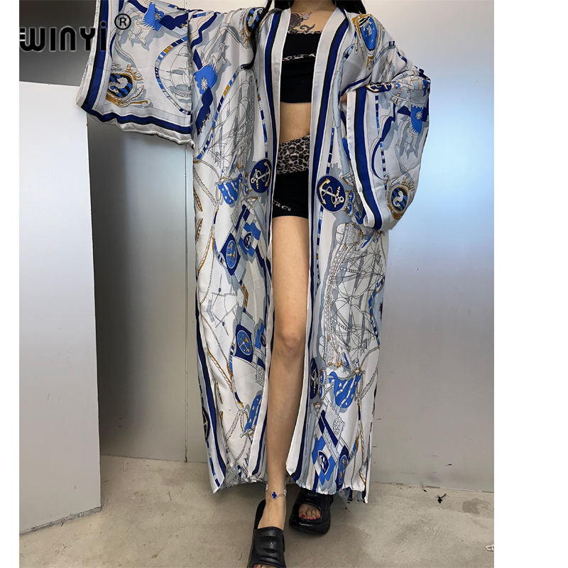 WINYI Kimono Musim Panas Kafta - Cover Up Kaftan ulasan dan harga