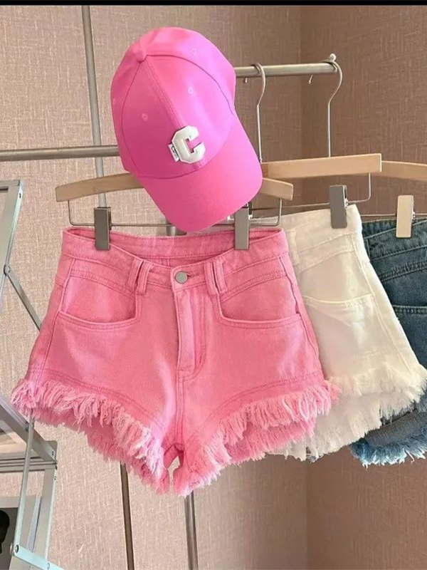 Celana Pendek Denim Hem Berjum - Shorts Denim Frayed ulasan dan harga